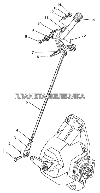 Управление раздаточной коробкой МТЗ-923